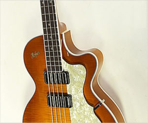  Hofner Club Bass Cavern Spacing, Amber Burst 2018