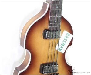   Hofner Rooftop Bass 500/1 Left Hand Sunburst, 2022