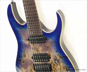   Ibanez RG1027PBF Premium 7 String Cerulean Blue Burst