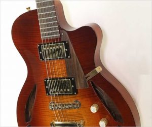  Jon Perry CS Series Semihollow Electric Guitar Sunburst, 2014