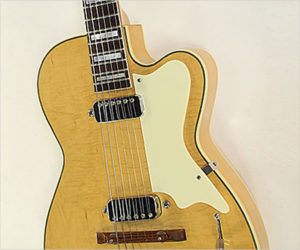  Kay Pro K172 B Thinline Archtop Electric Guitar Honey Blonde, 1956