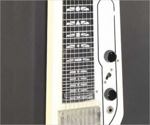 National Model 1008 Console 8 String Steel White, 1961