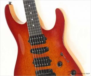  Suhr Modern Carved Top Lacewood and Cedar Fireburst 2017