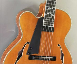 Ted Megas Athena Left Handed 7 String Archtop Guitar, 2001