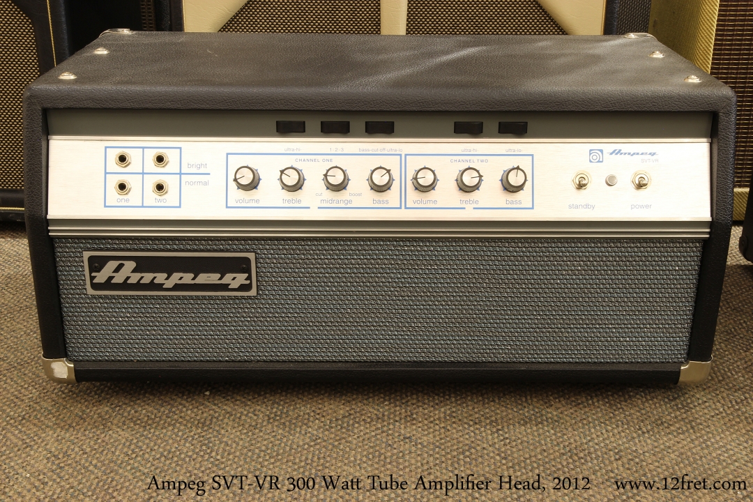 Ampeg SVT-VR 300 Watt Tube Amplifier Head, 2012 | archive.12fret.com