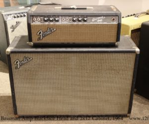   Fender Bassman Amp Blackface Head and 2x12 Cabinet, 1964