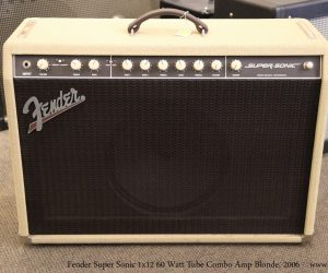  Fender Super Sonic 1x12 60 Watt Tube Combo Amp Blonde, 2006