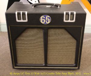  65 Amps Lil Elvis 12 Watt 1x12 Combo Tube Amp Black, 2013