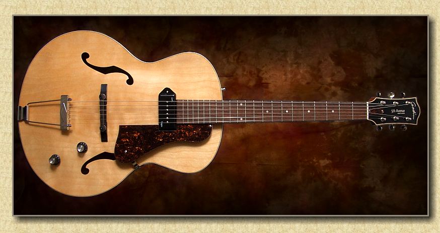 ギター Godin 5th Avenue Kingpin P90 Natural Electric Acoustic Guitar Godin 5th Avenue Kingpin P90 Natural S/N