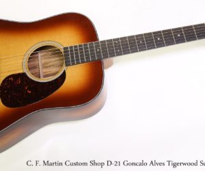  C. F. Martin Custom Shop D-21 Goncalo Alves Tigerwood Sunburst, 2016