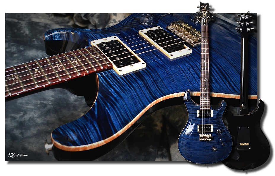 PRS Custom 24 10 Top Whale Blue - archive.12fret.com