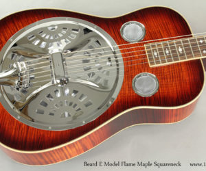  Beard E Model Flame Maple Squareneck Resophonic Guitar