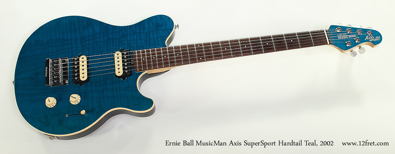 2002 Ernie Ball MusicMan Axis Super Sport Hardtail Teal | archive