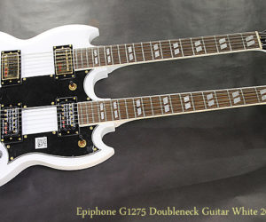  Epiphone G1275 Doubleneck Guitar White 2015