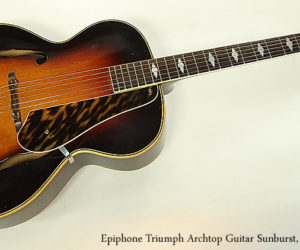  Epiphone Triumph Archtop Guitar Sunburst, 1941