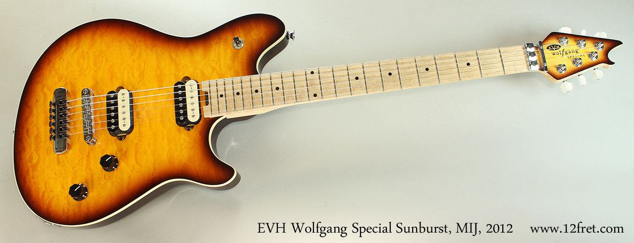 evh wolfgang tobacco sunburst 2012 EVH Wolfgang Special Sunburst (SOLD) – The Twelfth Fret Archives