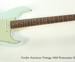 !!! 2014 Fender American Vintage 1959 Stratocaster Sonic Blue