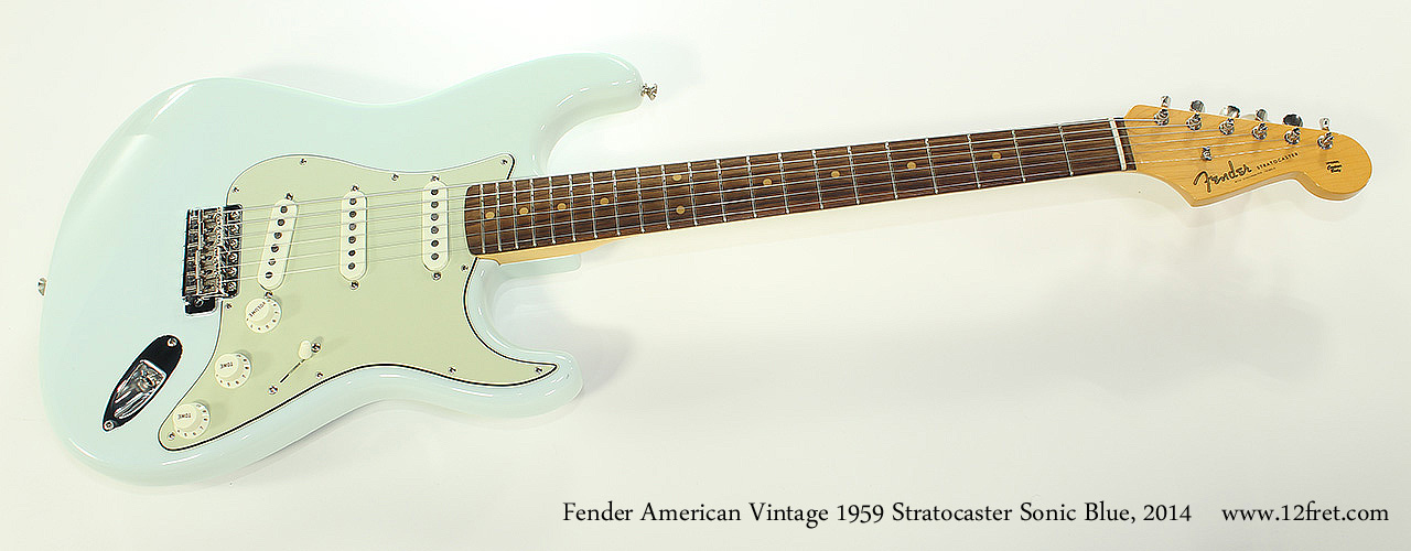 2014 Fender American Vintage 1959 Stratocaster Sonic Blue