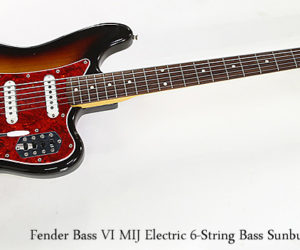  Fender Bass VI MIJ Electric 6-String Bass Sunburst 1994