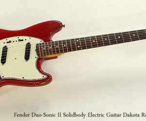  Fender Duo-Sonic II Solidbody Electric Guitar Dakota Red, 1965