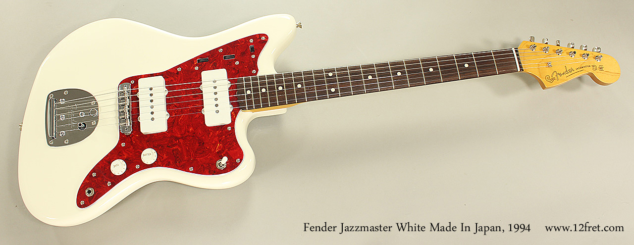 1994 Fender Jazzmaster White Made In Japan | archive.12fret.com