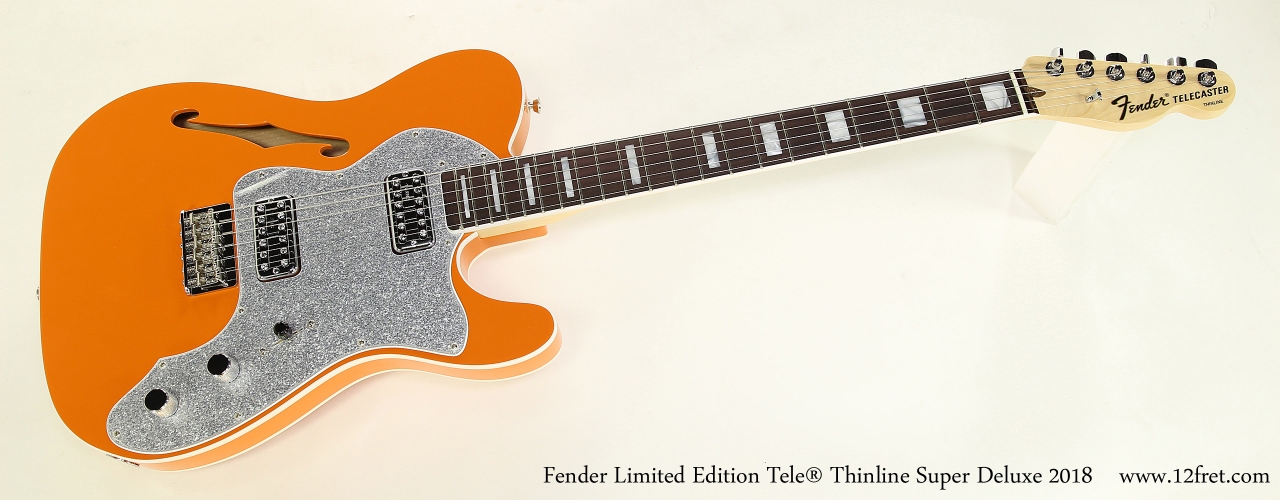 ギター Fender Telecaster Thinline Deluxe Fender LTD Deluxe Telecaster Thinline Satin Black and Gold