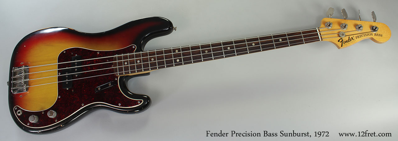 ベース Fender Precision Bass 1972 1972 Fender Precision Bass SOLD | archive.12fret.com