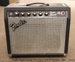  Fender Super Champ Tube Amp with EV Speaker, 1983
