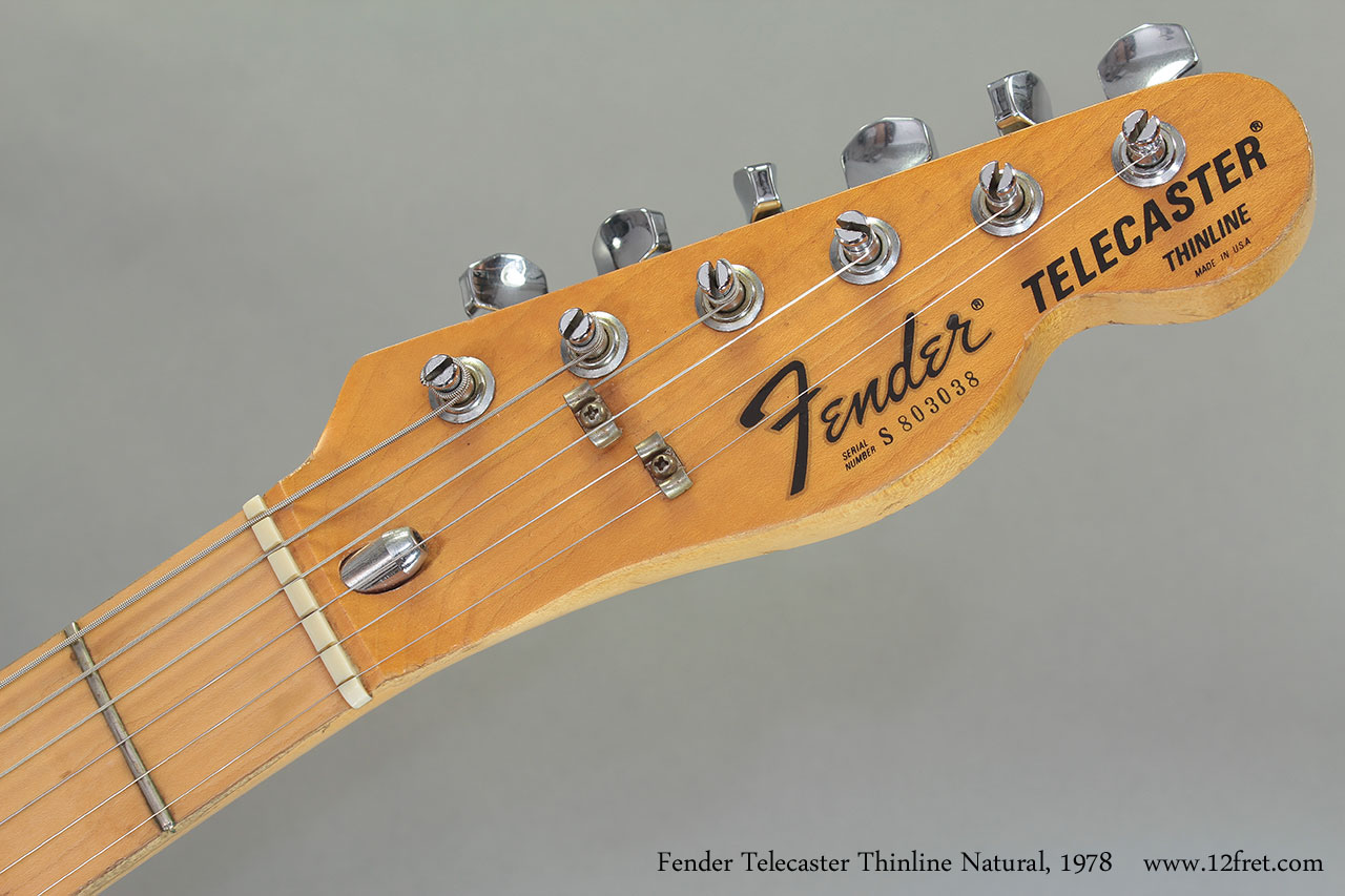 1978 Fender Telecaster Thinline Natural