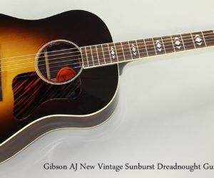 •• 2015 Gibson AJ New Vintage Sunburst Steel String Guitar