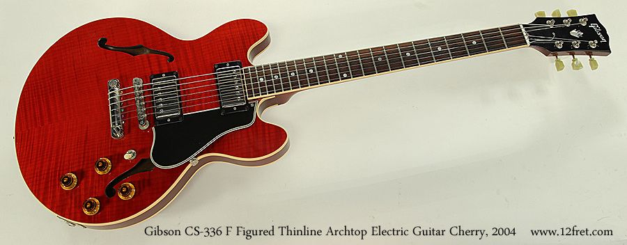 Gibson CS-336 F Figured Thinline Archtop Electric Guitar Cherry