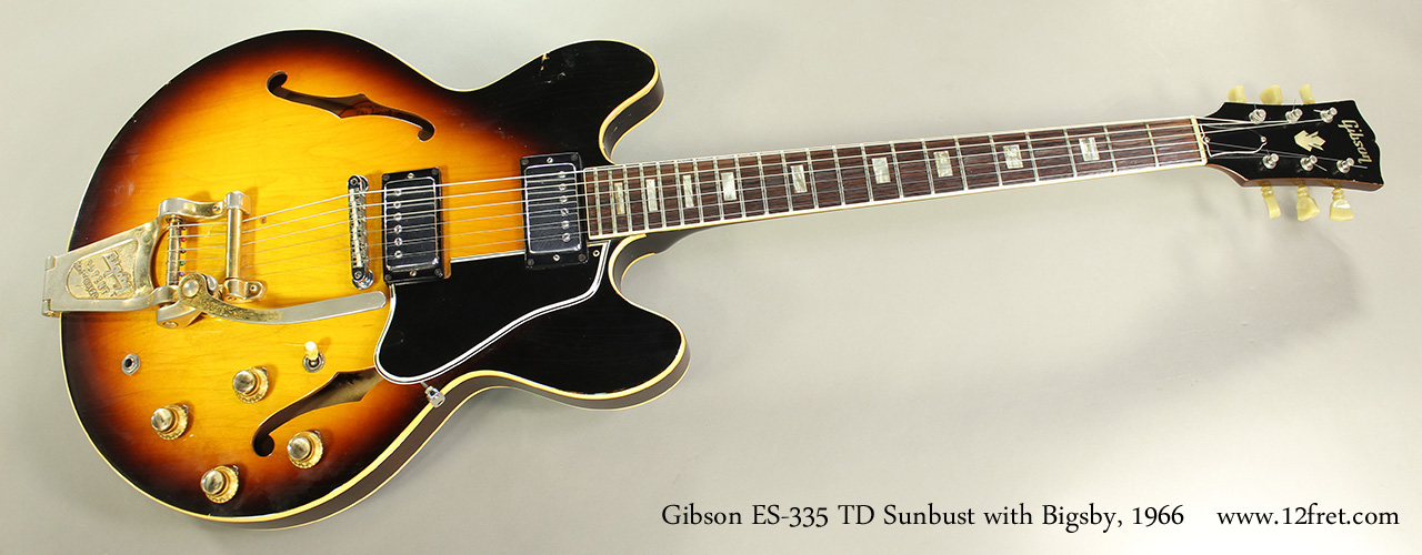 1966 Gibson ES-335 TD Sunbust with Bigsby | archive.12fret.com