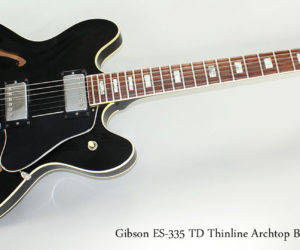  1976 Gibson ES-335 TD Thinline Archtop Electric Guitar, Black