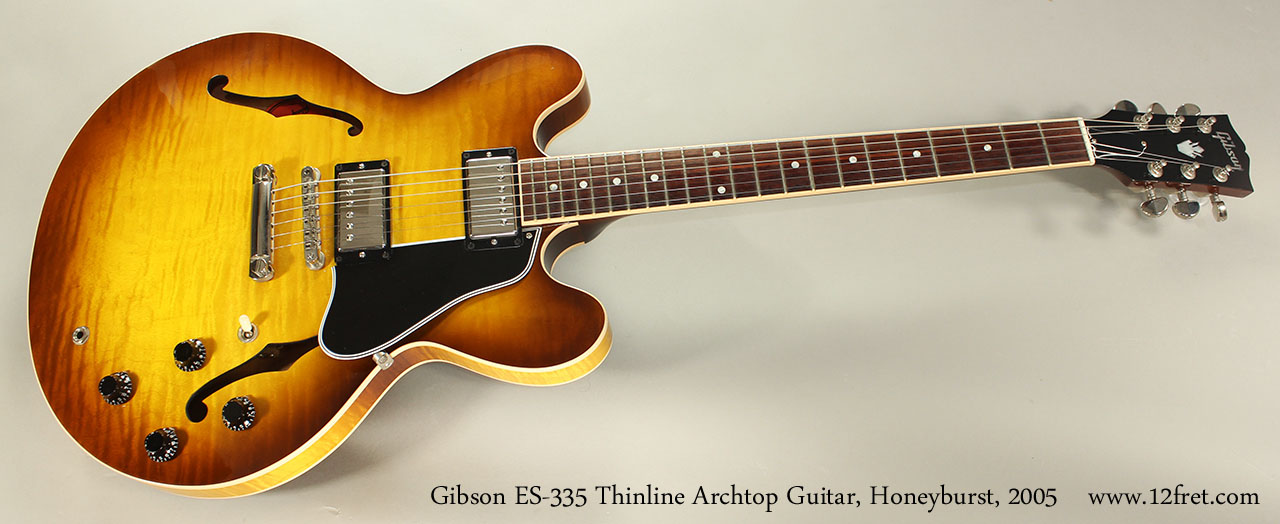 ギター Gibson ES-335 Dot Vintage Sunburst 2005 2005 Gibson ES-335 Thinline Archtop Guitar, Honeyburst | archive