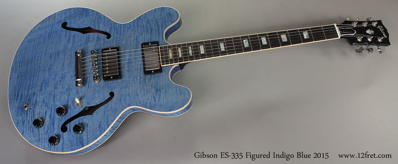 Gibson ES-335 Figured Indigo Blue 2015 | archive.12fret.com