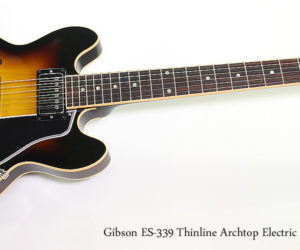   2007 Gibson ES-339 Thinline Archtop Electric Sunburst