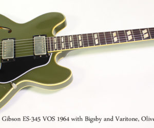 2016 Gibson ES-345 VOS 1964, Bigsby and Varitone, Olive Drab
