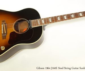  Gibson 1964 J160E Steel String Guitar Sunburst, 2001