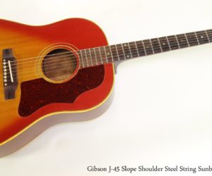   Gibson J-45 Slope Shoulder Steel String Sunburst, 1967