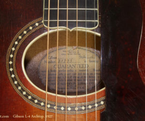 1927 Gibson L-4 Archtop (consignment) 