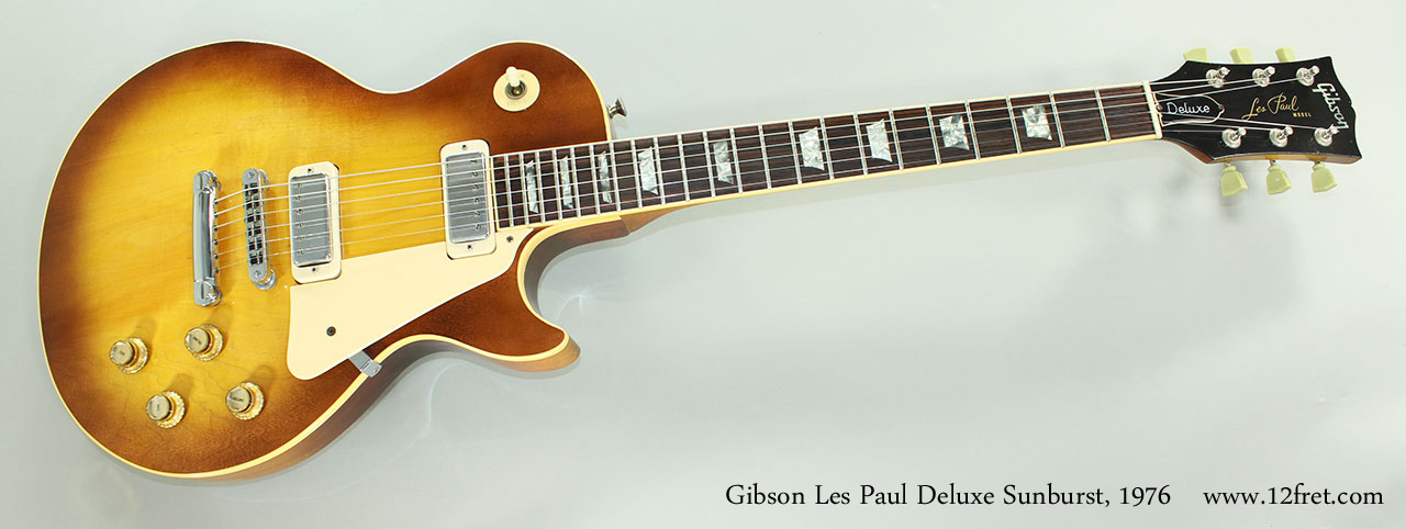ギター 1976 Gibson Les Paul Standard (Deluxe) 1976 Gibson Les Paul Deluxe Sunburst | archive.12fret.com