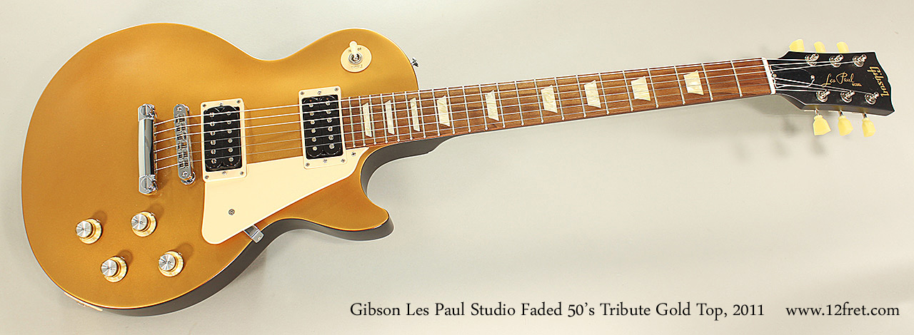 2011 Gibson Les Paul Studio Faded 50's Tribute Gold Top | archive