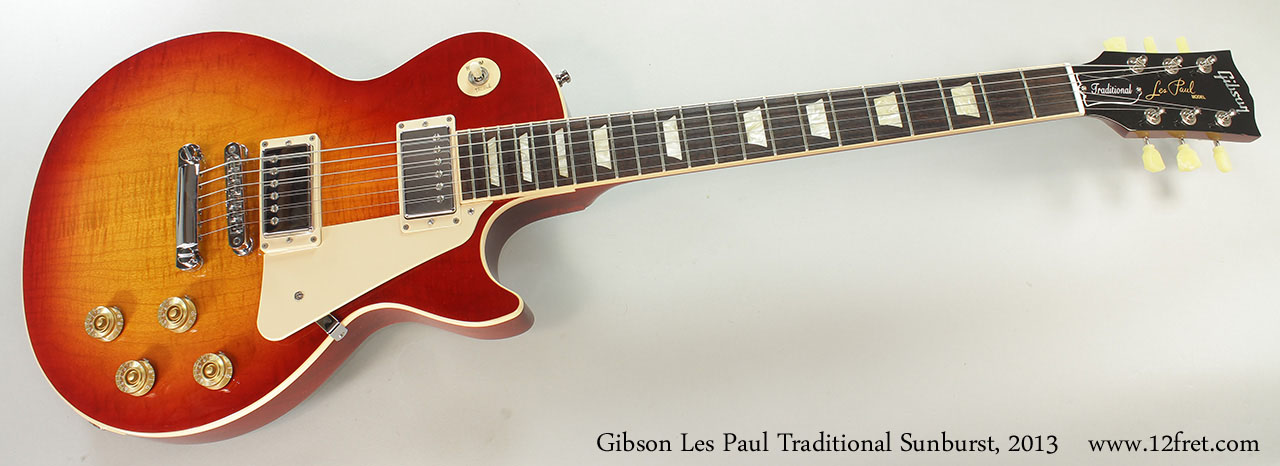 2013 Gibson Les Paul Traditional Sunburst | archive.12fret.com