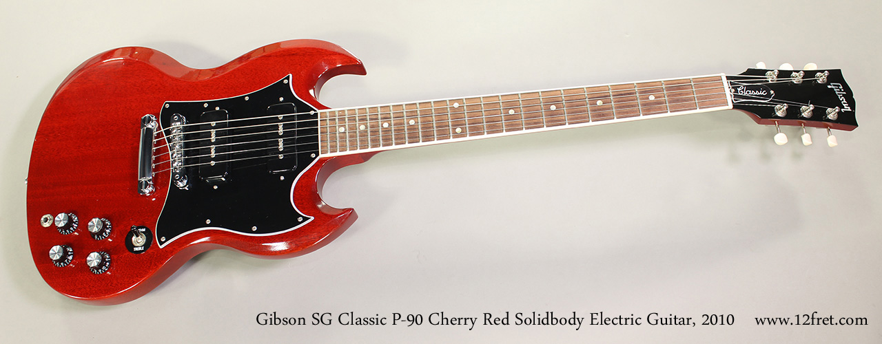 ギター Gibson SG Classic P90 2010 Gibson SG Classic P-90 Cherry Red Solidbody Guitar | archive