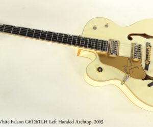  Gretsch White Falcon G6126TLH Left Handed Archtop, 2005