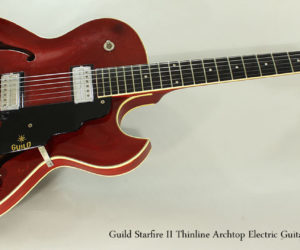  1964 Guild Starfire II Thinline Archtop Electric Guitar, Cherry