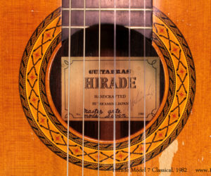  1982 Hirade Master Arte Model 7 Classical Guitar
