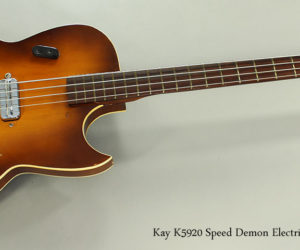  1957 Kay K5920 Speed Demon Electric Bass Guitar