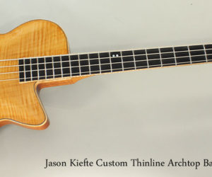 !!! 2016 Jason Kiefte Custom Thinline Archtop Bass Guitar