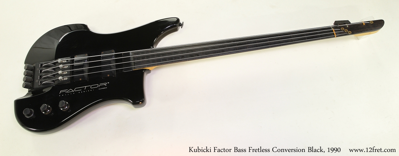 Kubicki Factor Bass Fretless Conversion Black, 1990 | archive